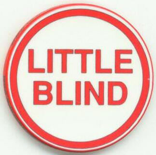 Ceramic Little Blind Button For Poker Games