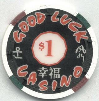Good Luck Casino Paul-Son Clay Poker Chips $1