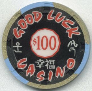 Good Luck Casino Paul-Son Clay Poker Chips $100