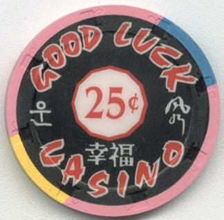 Good Luck Casino Paul-Son Clay Poker Chips 25¢