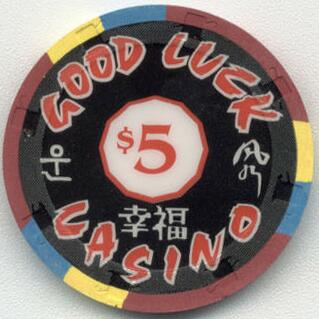 Good Luck Casino Paul-Son Clay Poker Chips $5