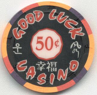 Good Luck Casino Paul-Son Clay Poker Chips 50¢