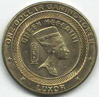 Las Vegas Luxor $1 Gaming Token - Queen Nefertiti
