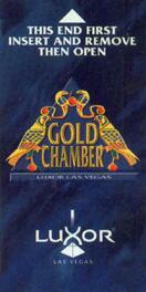 Las Vegas Luxor Gold Chamber Hotel Room Key