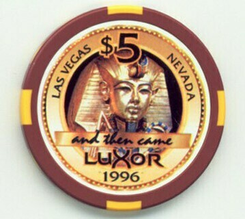 Las Vegas Luxor 3rd. Anniversary 1996 $5 Casino Chip