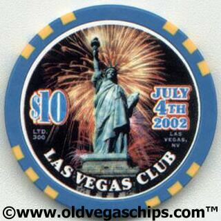 Las Vegas Club Statue of Liberty $10 Casino Chip