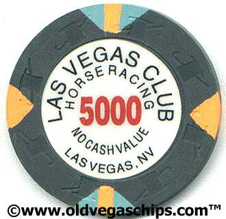 Las Vegas Club Horse Racing NCV $5,000 Casino Chip