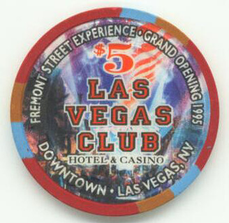 Las Vegas Club Fremont Street Experience $5 Casino Chip