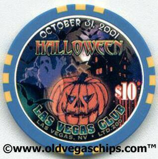 Las Vegas Club Halloween 2001 $10 Casino Chip