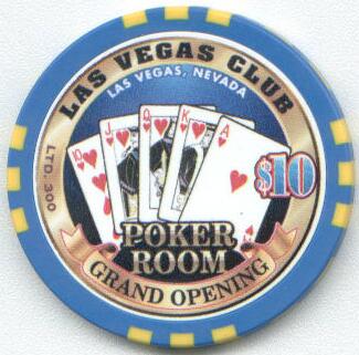 Las Vegas Club Poker Room Grand Opening $10 Chip
