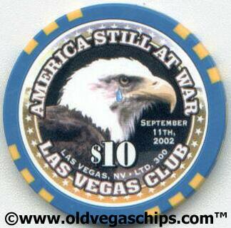 Las Vegas Club September 11th 9/11 $10 Casino Chip
