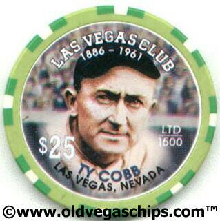 Las Vegas Club Ty Cobb $25 Casino Chip
