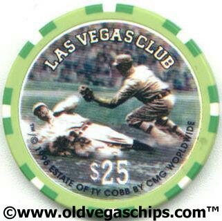 Las Vegas Club Ty Cobb $25 Casino Chip