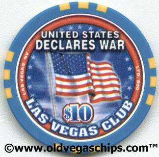 Las Vegas Club U.S. Declares War $10 Casino Chip
