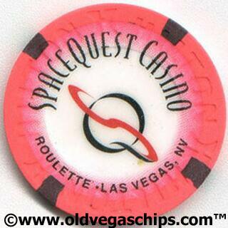 Las Vegas Hilton Spacequest Pink Roulette Chip