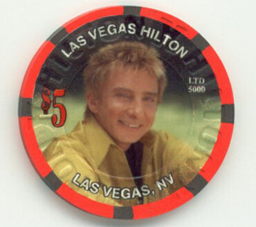 Las Vegas Hilton Barry Manilow $5 Casino Chip