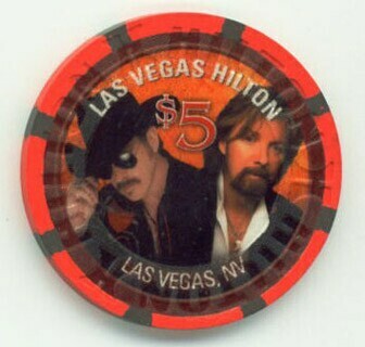 Las Vegas Hilton Brooks & Dunn $5 Casino Chip