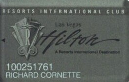 Las Vegas Hilton Resorts Intl. Slot Club Card