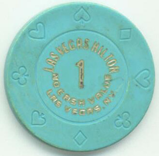 Las Vegas Hilton No Cash Value $1 Casino Chip