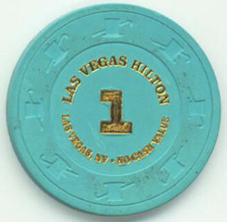 Las Vegas Hilton No Cash Value $1 Casino Chip