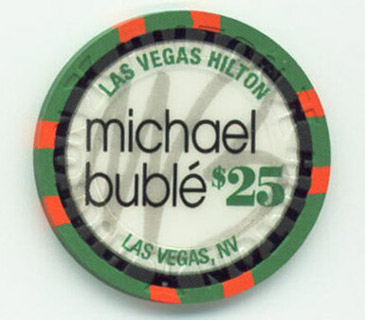 Las Vegas Hilton Michael Buble $25 Casino Chip 