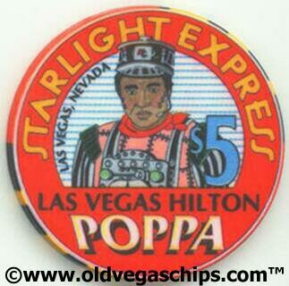 Las Vegas Hilton Starlight Express $5 Casino Chip