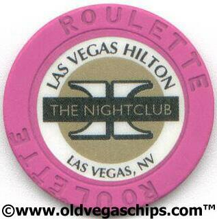 Las Vegas Hilton The Nightclub Pink Roulette Chip