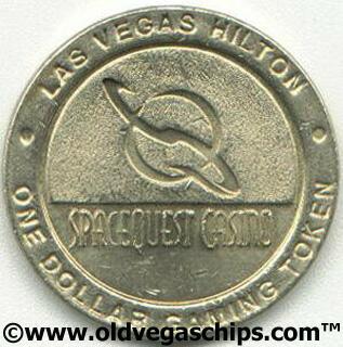 Las Vegas Hilton Space Quest Casino $1 Slot Token
