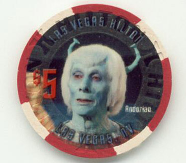 Las Vegas Hilton Star Trek Andorian $5 Casino Chip