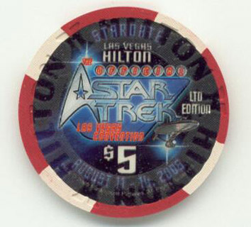 Las Vegas Hilton Star Trek The Tribbles $5 Casino Chip