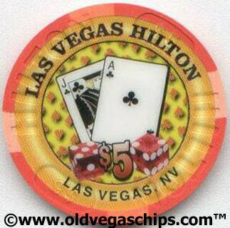 Las Vegas Hilton Millennium Clubs $5 Casino Chip