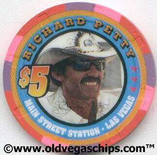 Main Street Station Richard Petty 2001 $5 Casino Chip