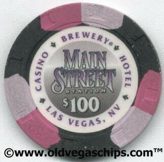 Main Street Station $100 Casino Chip