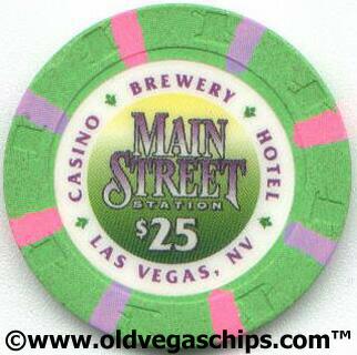 Main Street Station $25 Casino Chip