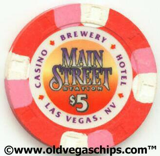 Main Street Station $5 Casino Chip