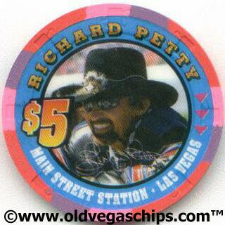 Main Street Station Richard Petty 2000 $5 Casino Chip