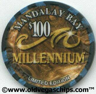 Mandalay Bay Millennium $100 Casino Chip