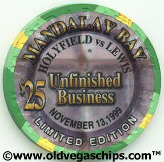 Mandalay Bay Holyfield / Lewis $25 Casino Chip