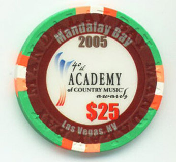 Mandalay Bay Country Music Awards 2005 $25 Casino Chip