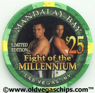 Mandalay Bay Oscar De La Hoya VS Trinidad $25 Casino Chip