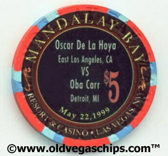 Mandalay Bay Oscar De La Hoya $5 Casino Chip