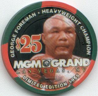 MGM Grand George Foreman $25 Casino Chip