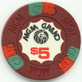 Las Vegas MGM Grand $5 Casino Chip