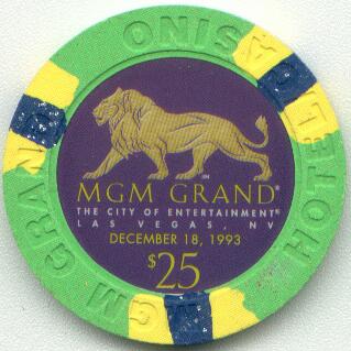 MGM Grand 5th Anniversary $25 Casino Chip