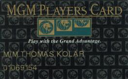 MGM Grand Slot Club Card