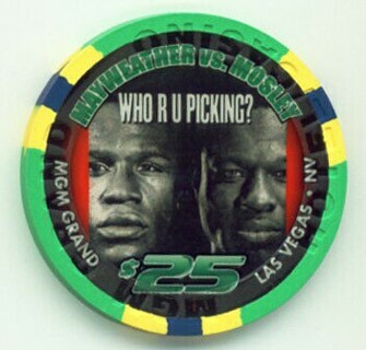 MGM Grand Mayweather Vs. Mosley 2010 $25 Casino Chip