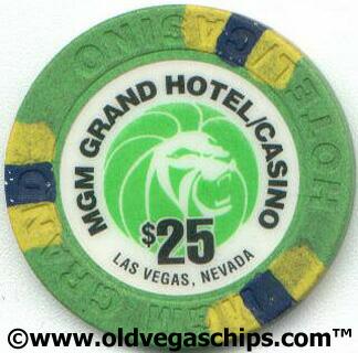 MGM Grand Second Issue $25 Casino Chip
