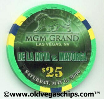 MGM Grand De La Hoya VS. Mayorga $25 Casino Chip 