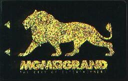 Las Vegas MGM Grand Gold Lion Hotel Room Key