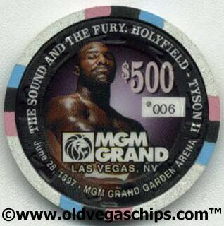 MGM Grand Tyson VS. Holyfield $500 Casino Chip
